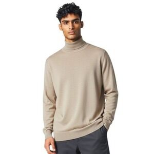 Charles Tyrwhitt 100% Merino Preppy Turtleneck Mens size XXL Luxury Sweater